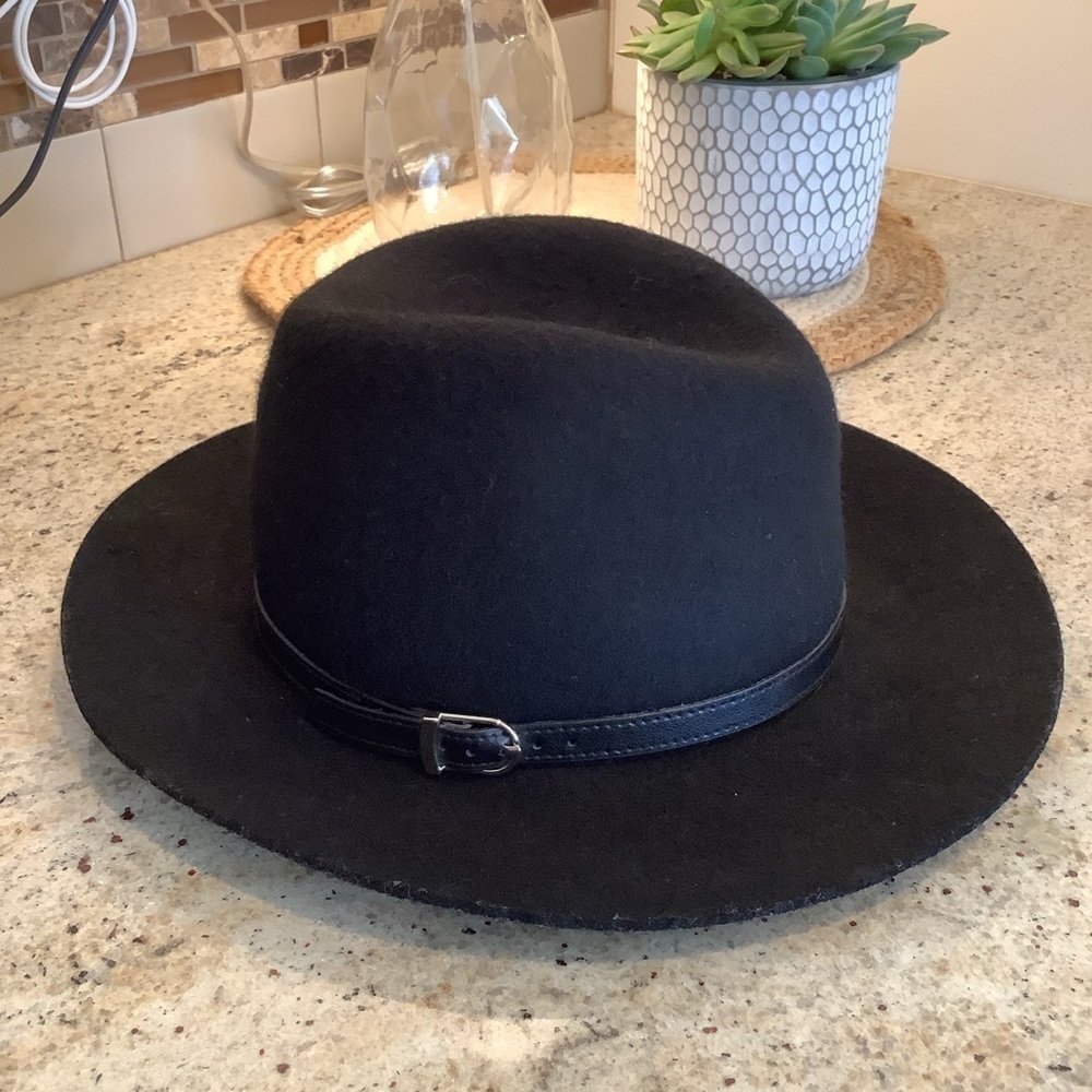BANANA REPUBLIC Black Wool Hat